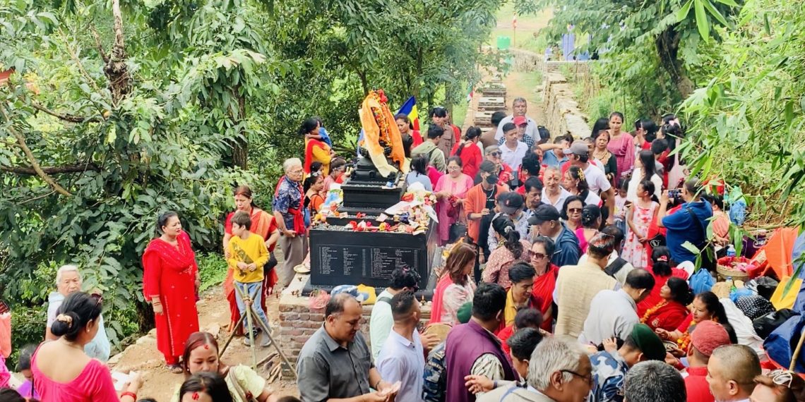 नुवाकोट स्वयम्भु महाचैत्यको मूर्तिमा प्राणप्रतिष्ठा